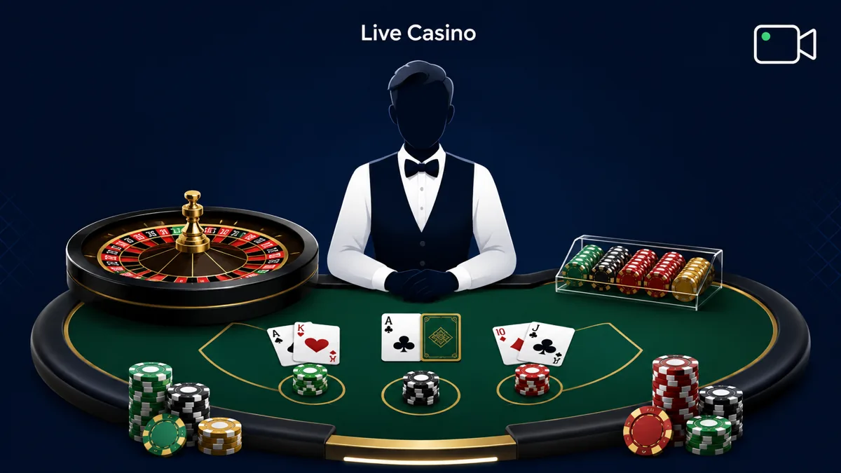 1Win live dealer tables